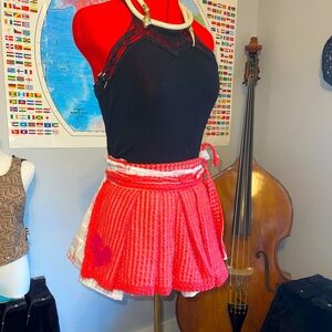 Heart knit Festival skirt hand made in Austin Tx